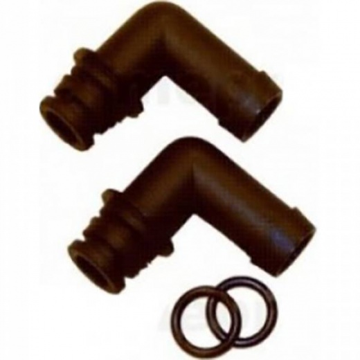 Johnson Pump Klicktite Port Conn, 90Deg 1/2Inch Hose