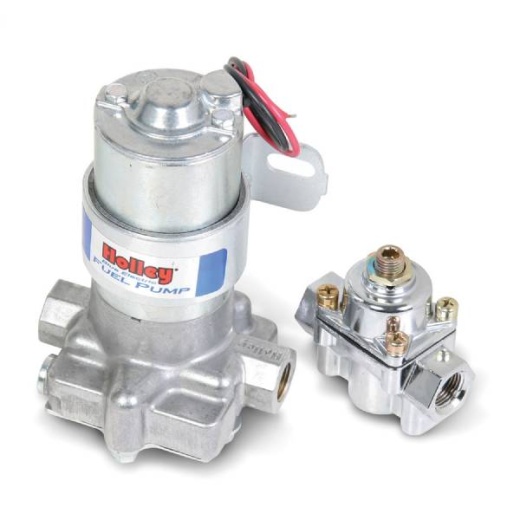 Holley Max Pressure PMP 12-802-1 - 110 GPH Free Flow Fuel Pump with Regulator