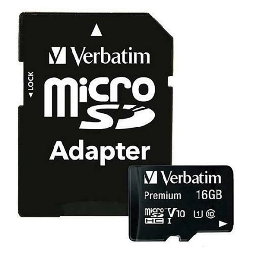 Verbatim 16Gb Microsdhc Memory Card With Adapter