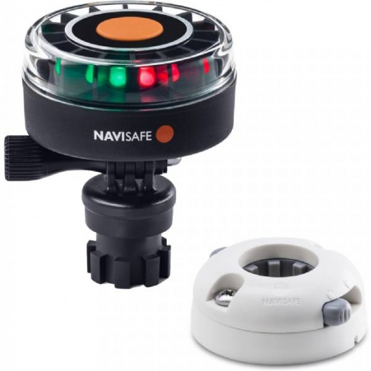 Navisafe Navilight 2Nm Tricolor with Navimount Base Horizontal Mount - White