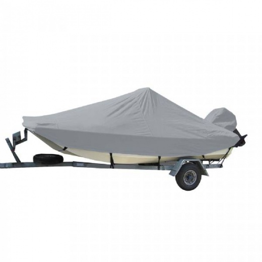 Carver Sun-Dura Styled-To-Fit Boat Cover F/18.5 Ft Bay Style Center Console Fishing Boats - Grey