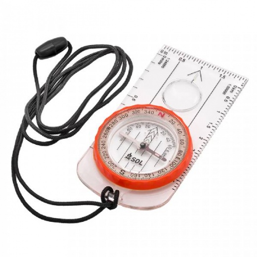 Sol Survive Outdoors Longer Deluxe Map Compass