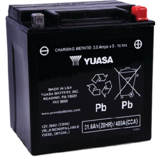 Yuasa Battery AGM YIX30L Factory Act