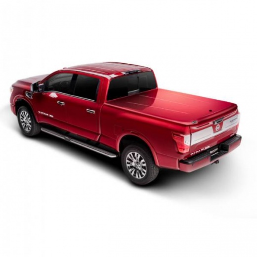 Undercover Nissan Titan Truck Bed Cover - Lockable and Tilt-Up Design
