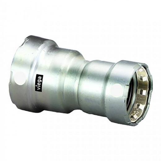 Viega Megapress 3/4Inch X 1/2Inch Stainless Steel 304 Reducer - Double Press Connection