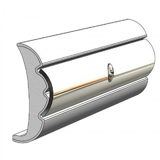 Taco Marine Rigid Vinyl Flex-Core Rub Rail 1.58 In X .635 In - Frosty White