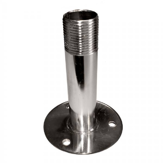 Sea Dog Fixed Antenna Base 4-1/4 In Size W/1 In-14 Thread Formed 304 Stainless Steel