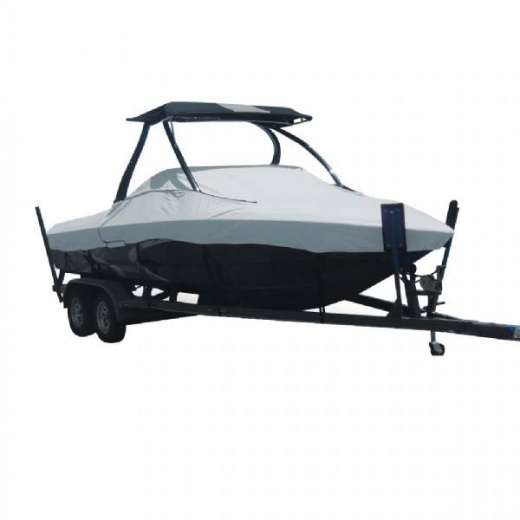 Carver Sun-Dura Specialty Boat Cover for 21.5 Ft Tournament Ski Boats with Tower