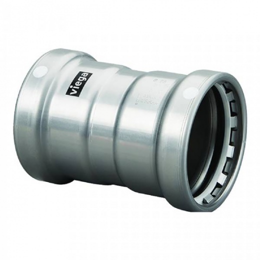 Viega Megapress Xl 3Inch Carbon Steel Coupling W/Stop W/Fmk Double Press Connection