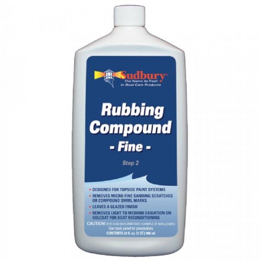 Sudbury Rubbing Compound Fine - Step 2 - 32Oz Fluid