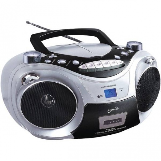 Supersonic Portable Bluetooth Audio System (Silver)