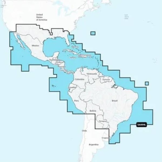 Garmin Mexico Caribbean to Brazil GPS Navigation
