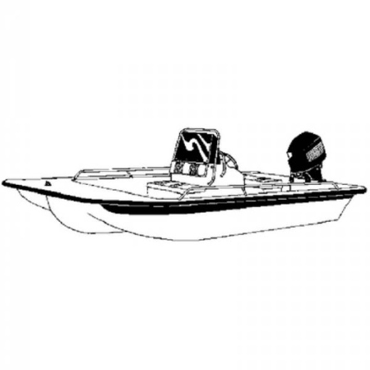 Carver CCB-18 Boat Cover - Poly-Flex II Slate Gray O/B