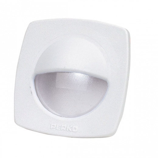 Perko LED Utility Light W/Snap-On Front Cover - White