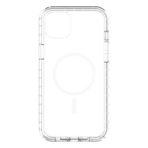 onn. MagSafe Compatible Rugged Phone Case for iPhone 13 - Clear 