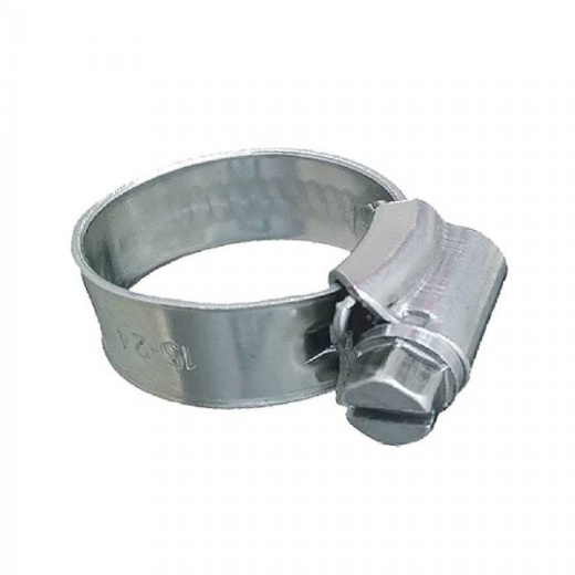 Trident Marine 316 SS Non-Perforated Worm Gear Hose Clamp - 3/8 In Band Range