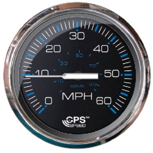 Faria Chesapeake Black SS GPS Speedometer 60MPH