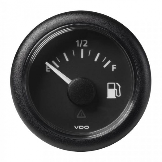 VDO Viewline Fuel Level Gauge 2-1/16 Inch (52MM) Empty/Full