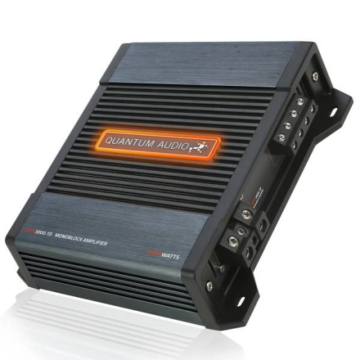 Quantum Audio Monoblock Class D Amp - 3000W 1 ohm Stable Amplifier