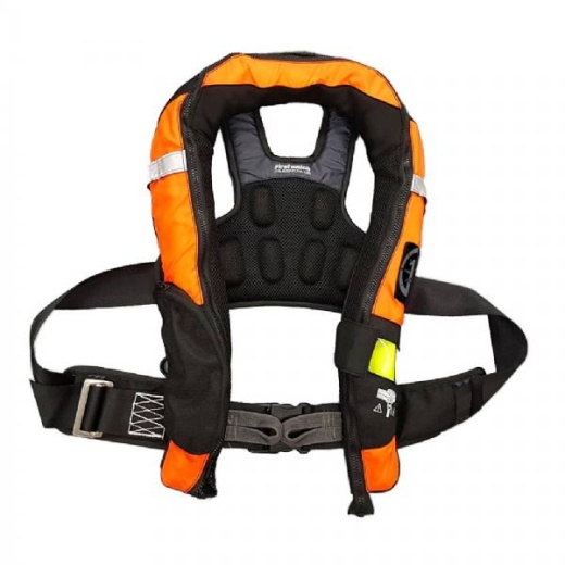 First Watch Fw-40Pro Ergo Auto Inflatable Pfd W/Harness - Hi-Vis Orange