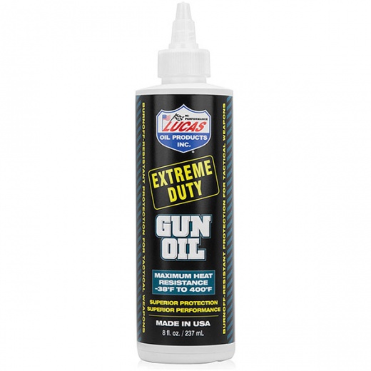 Lucas Ext Duty Gun Oil 8Oz - Extreme Duty Gun Oil for Firearms
