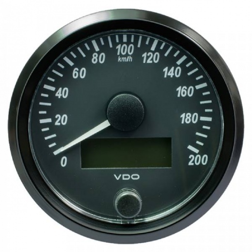 VDO SingleViu 80mm Speedometer - 200 Km/h