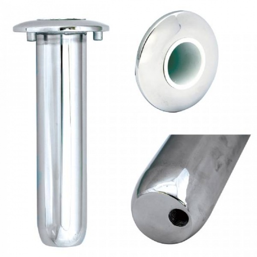Tigress Blind Mount Round Head Closed Base Rod Holder - 0 Deg - 9Inch