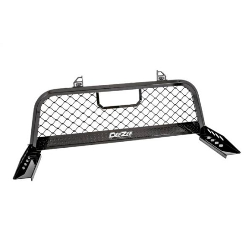 Dee Zee Cargo Management Cab Rack - Black Gloss Powder Coated Aluminum Mesh