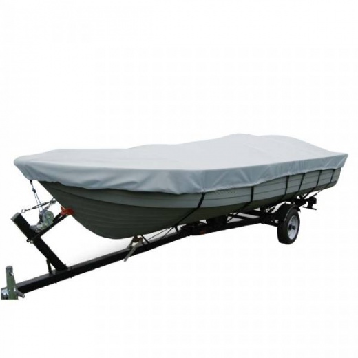 Carver Poly-Flex II Wide Series Styled-to-Fit Boat Cover for 15.5 ft V-Hull Fishing Boats