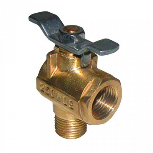 Groco 1/2 Inch NPT 90-Degree Bronze Fuel Valve