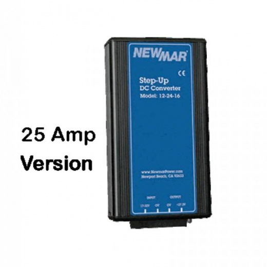 Newmar Converter, 10-16Vdc to 24.5Vdc 25 Amp - Step-Up DC Converter