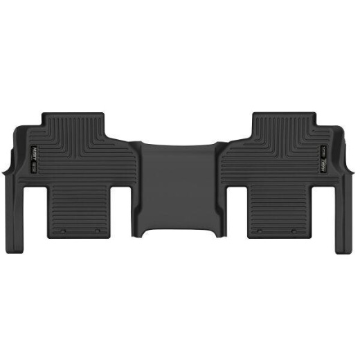 Huskyliner X-Act 2Nd Seat Floor Liner - Molded Fit, Raised Ridge, Black, TPE