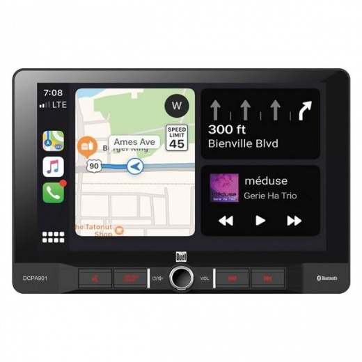 Dual 9In 1Din Tchscrn Rcvr - 9-Inch Single-DIN In-Dash Digital Media Receiver