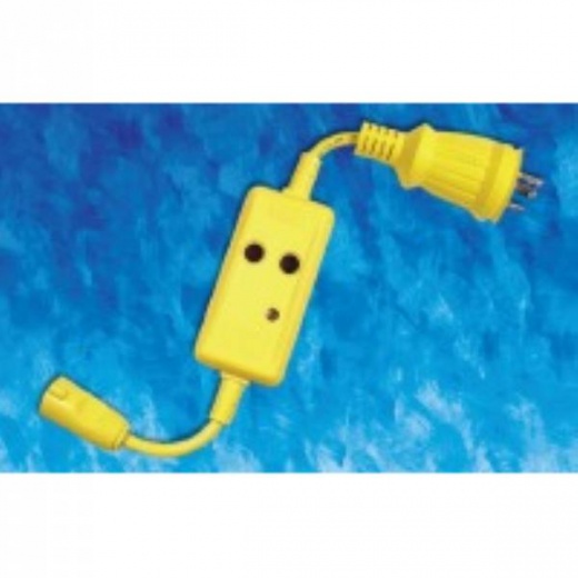 Hubbell 15A Female To 30A Male Adapter With GFCI Protection