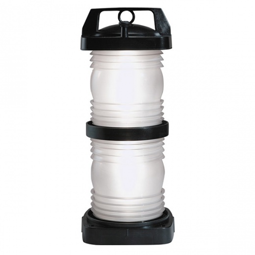 Perko Double Lens Navigation Light - Masthead Light - Black Plastic