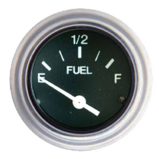 Dometic HD Oil Press GAG 0-80/Polish - Heavy Duty Oil Pressure Gauge