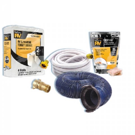 Fultyme RV Essentials Starter Kit with Regulator - 5 Piece Kit for the Perfect RVing Experience