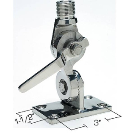 Seachoice Antenna Ratchet Mnt-Ss - 4-Way Antenna Ratchet Mount Stainless Steel