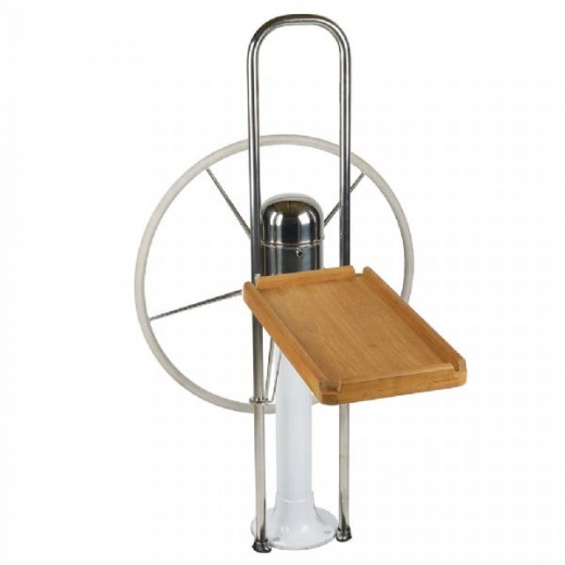 Edson Marine Teak Fold Down Luncheon Table - 9-1/2Inch Guard 1Inch To 1-1/8