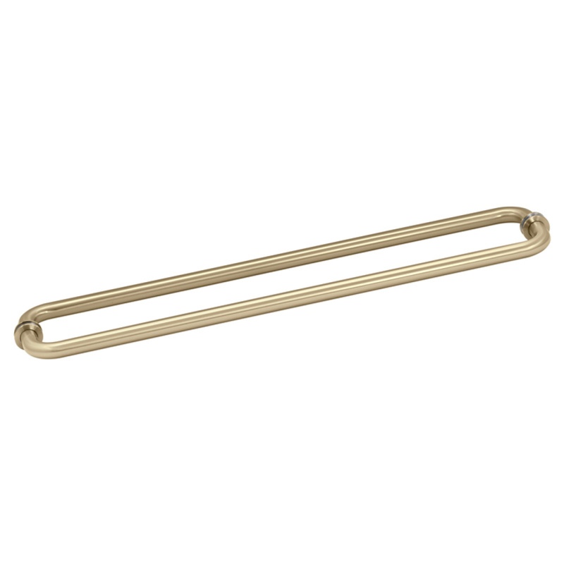 – Glass Simple Back-To-Back Tubular Towel Bar, 24” Center To Center
