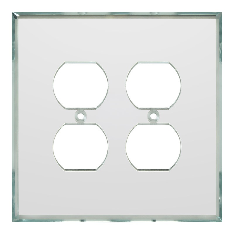 Glass Simple Double Duplex Glassalike® Acrylic Mirror Plate