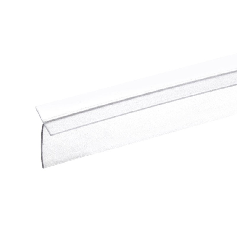 Fhc Clear Vinyl Edge 'T' Wipe For 7/16" Max Gap With Tape Applied - Compare To Sdtwt2, Twpt