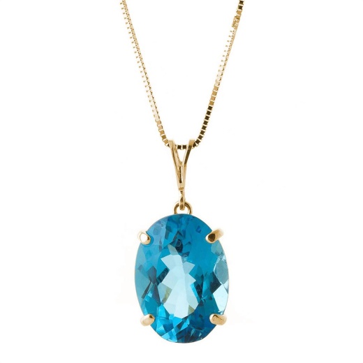 Galaxy Gold Products 14K Yellow Gold Plated Pendant Necklace