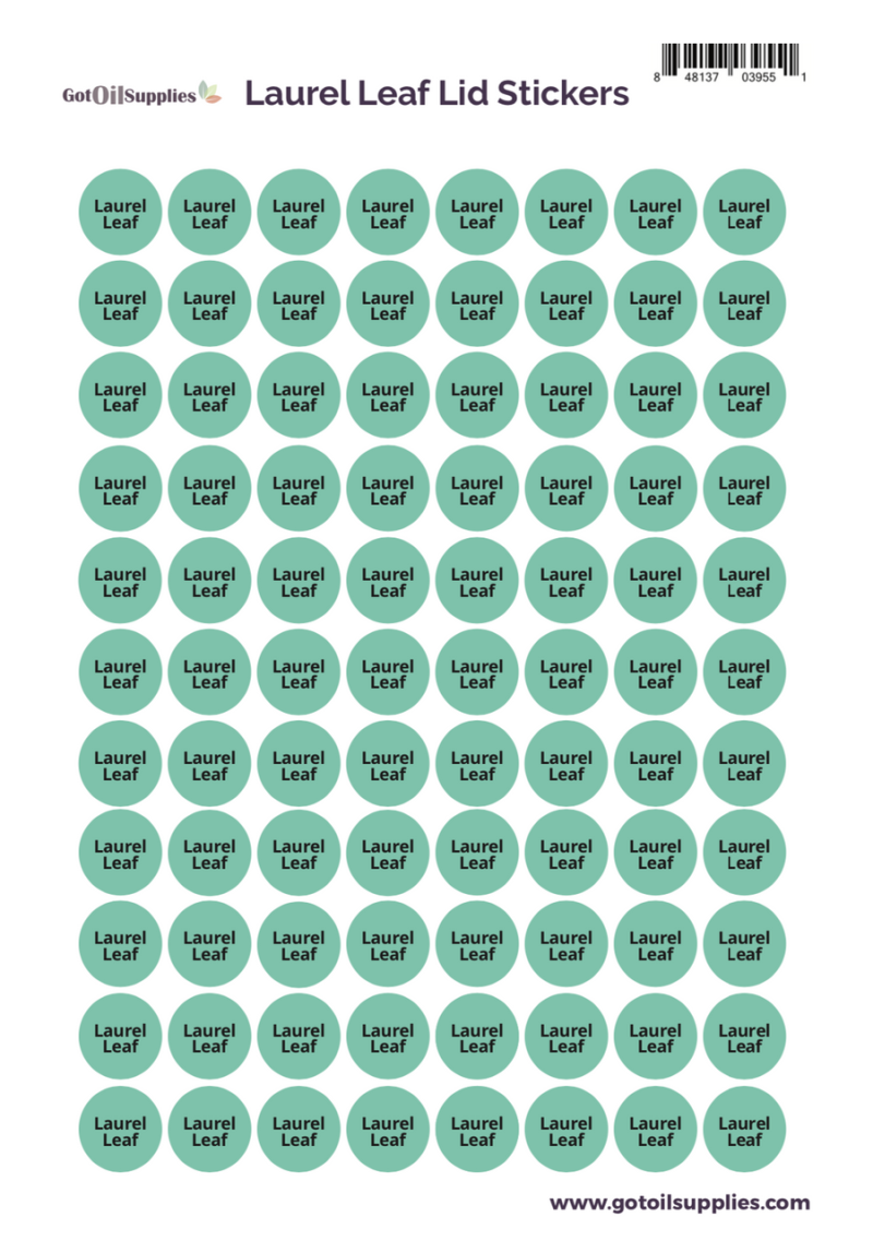 Laurel Leaf dōTerra® Lid Stickers