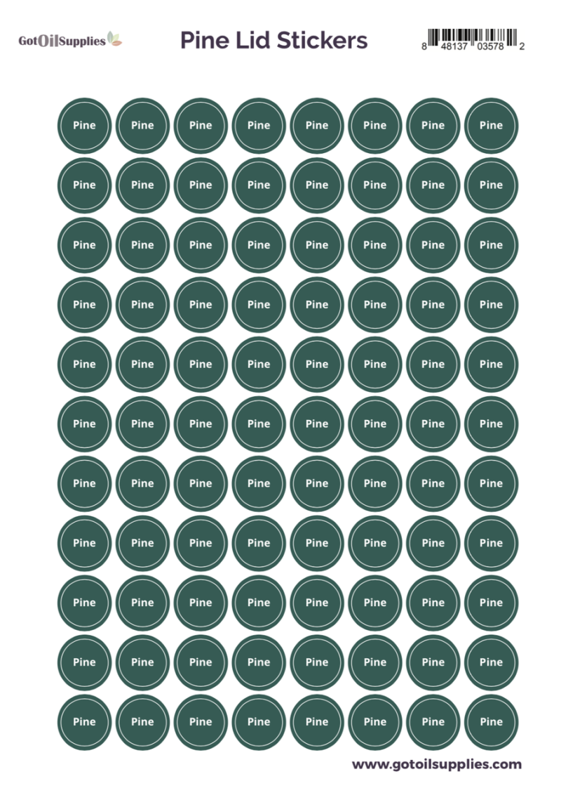 Pine YL Lid Stickers