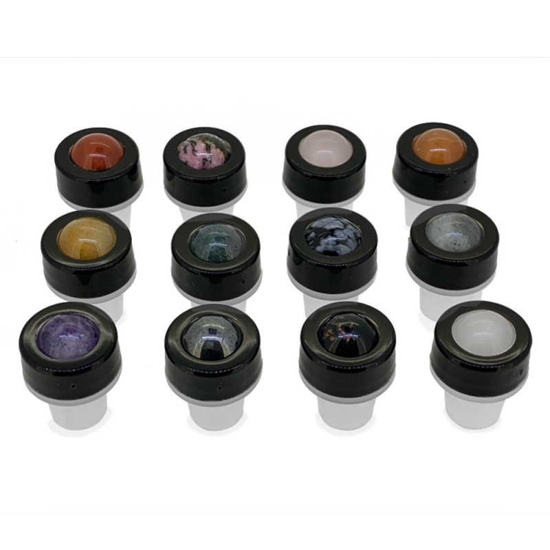 Gemstone Rollers For 10Ml Roller Bottles (12-Pack)