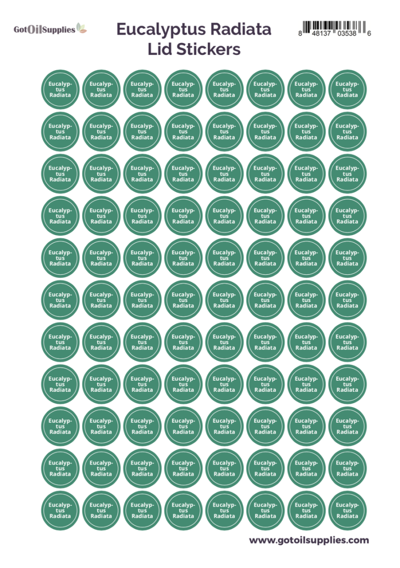 Eucalyptus Radiata Yl Lid Stickers