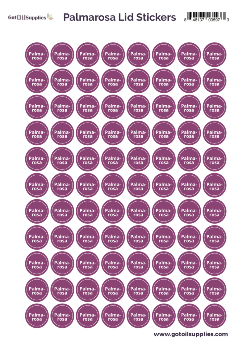 Palmarosa Yl Lid Stickers