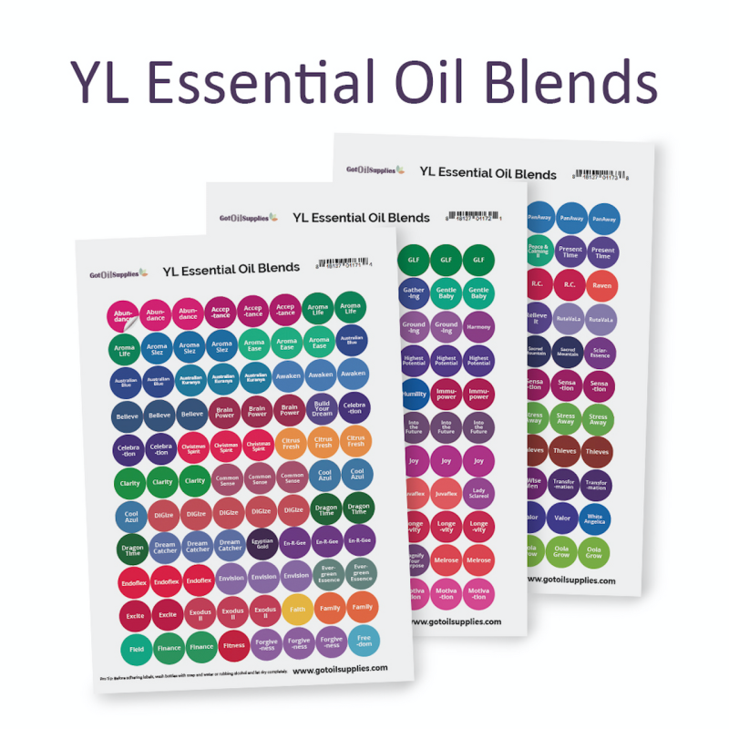 Yl Blends Lid Stickers | 3 Sheets