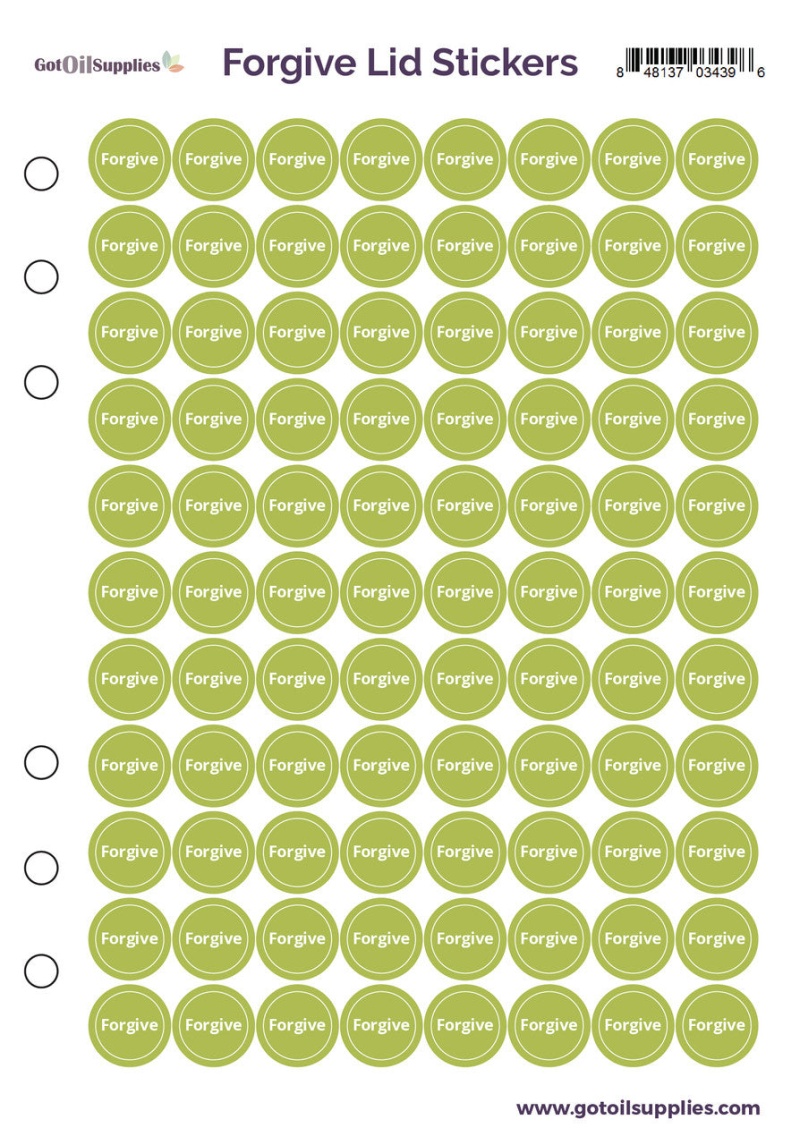 dōTerra Forgive® Lid Stickers